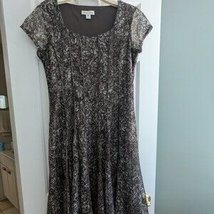 Coldwater Creek Brown lace dress - Size 14  (L)